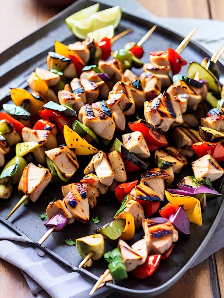 Grilled Chicken and Veggie Skewers  Recipes Lip