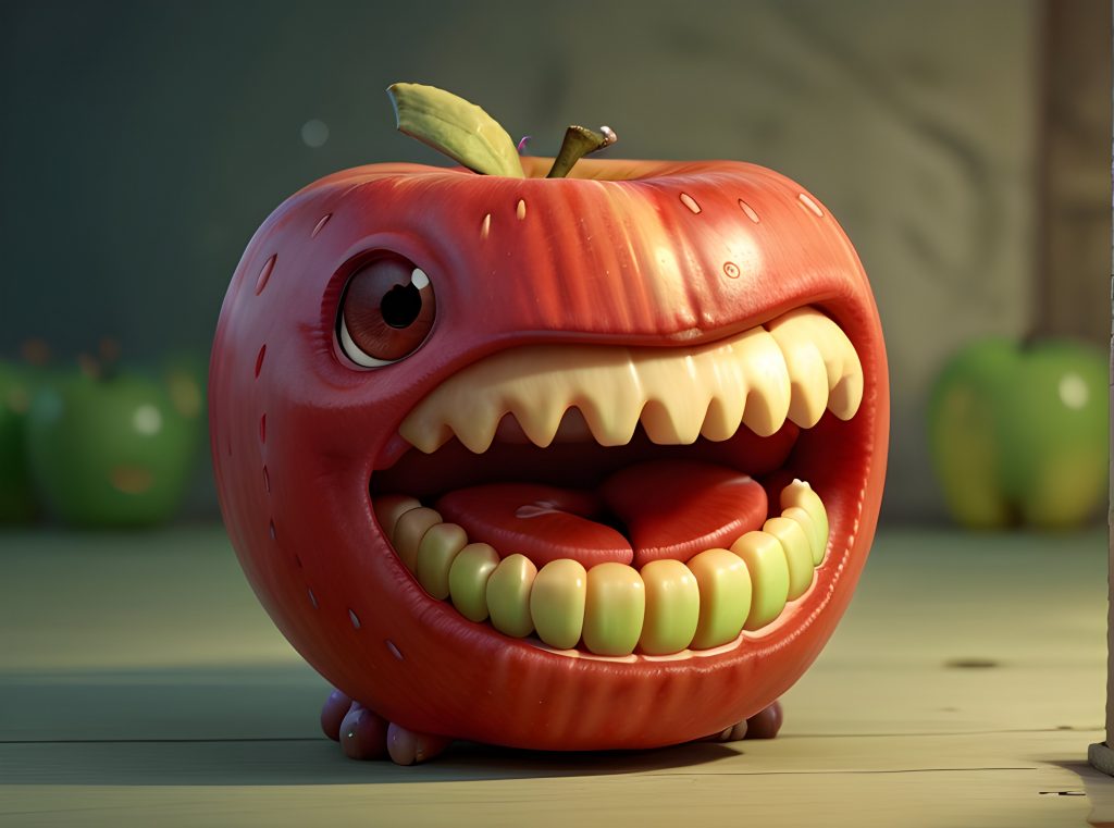 Apple Monster Mouths Halloween Recipes
