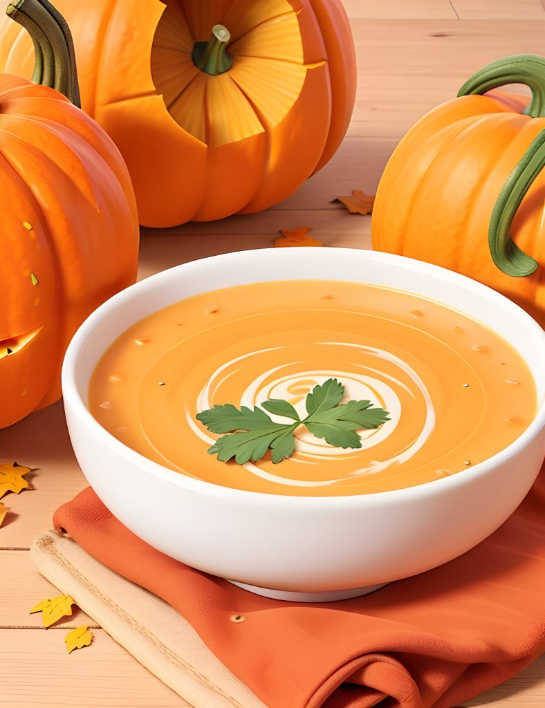 Tasty Pumpkin Soup,Delicious
