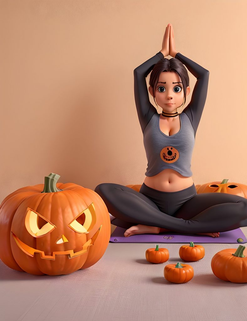 Yoga and Halloween, Yoga Pumpkin