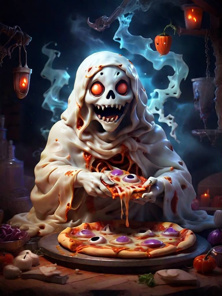 Ghastly Ghost Pizza, Healthy Up