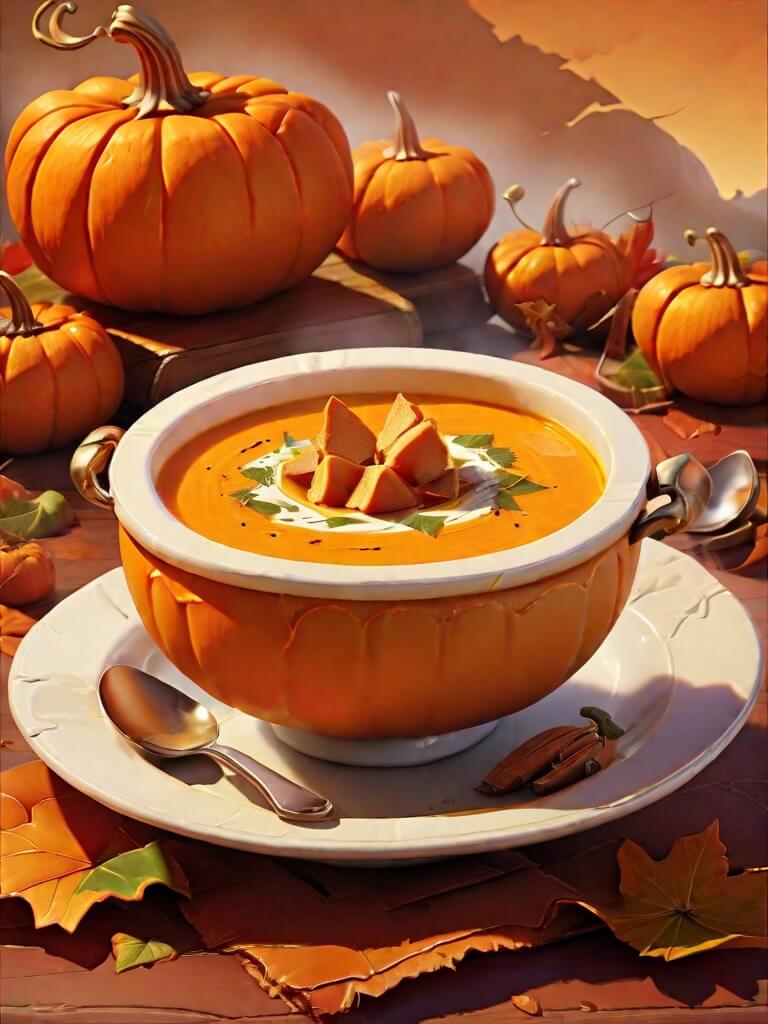 Pumpkin Soup Delight, Healthy Up